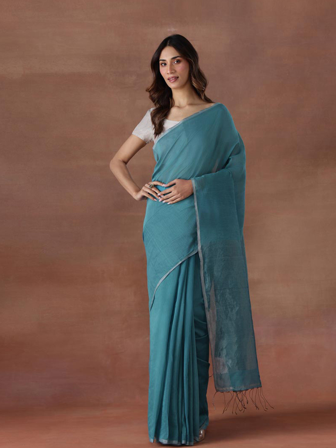 Fabindia Woven Design Silk Cotton Saree