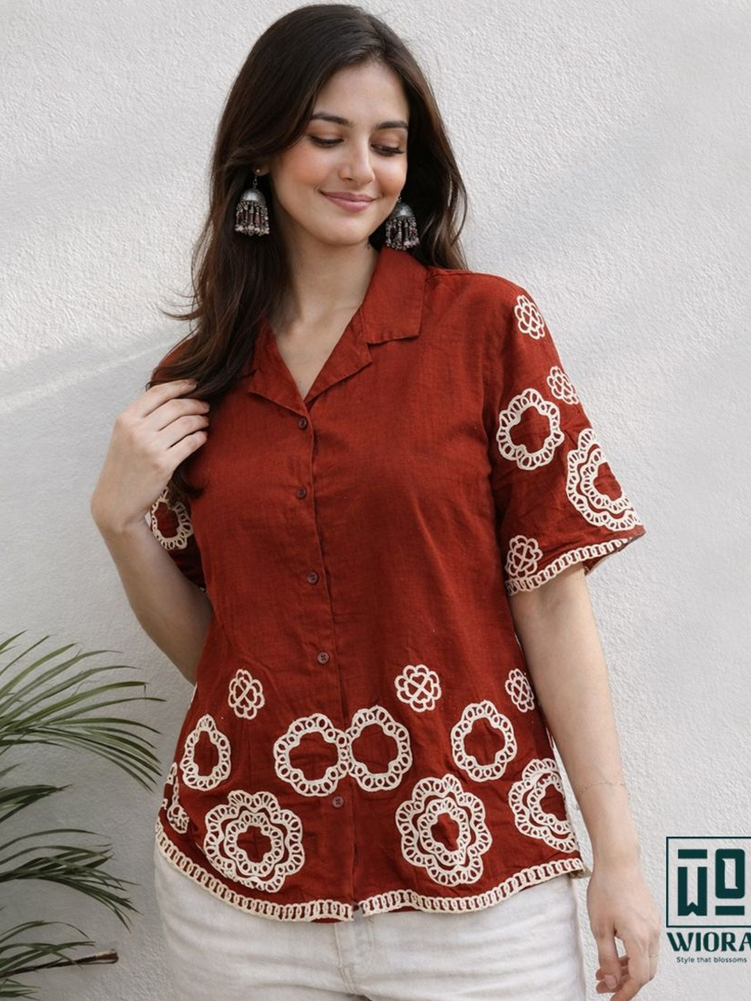 WIORA Women Printed Casual Shirt