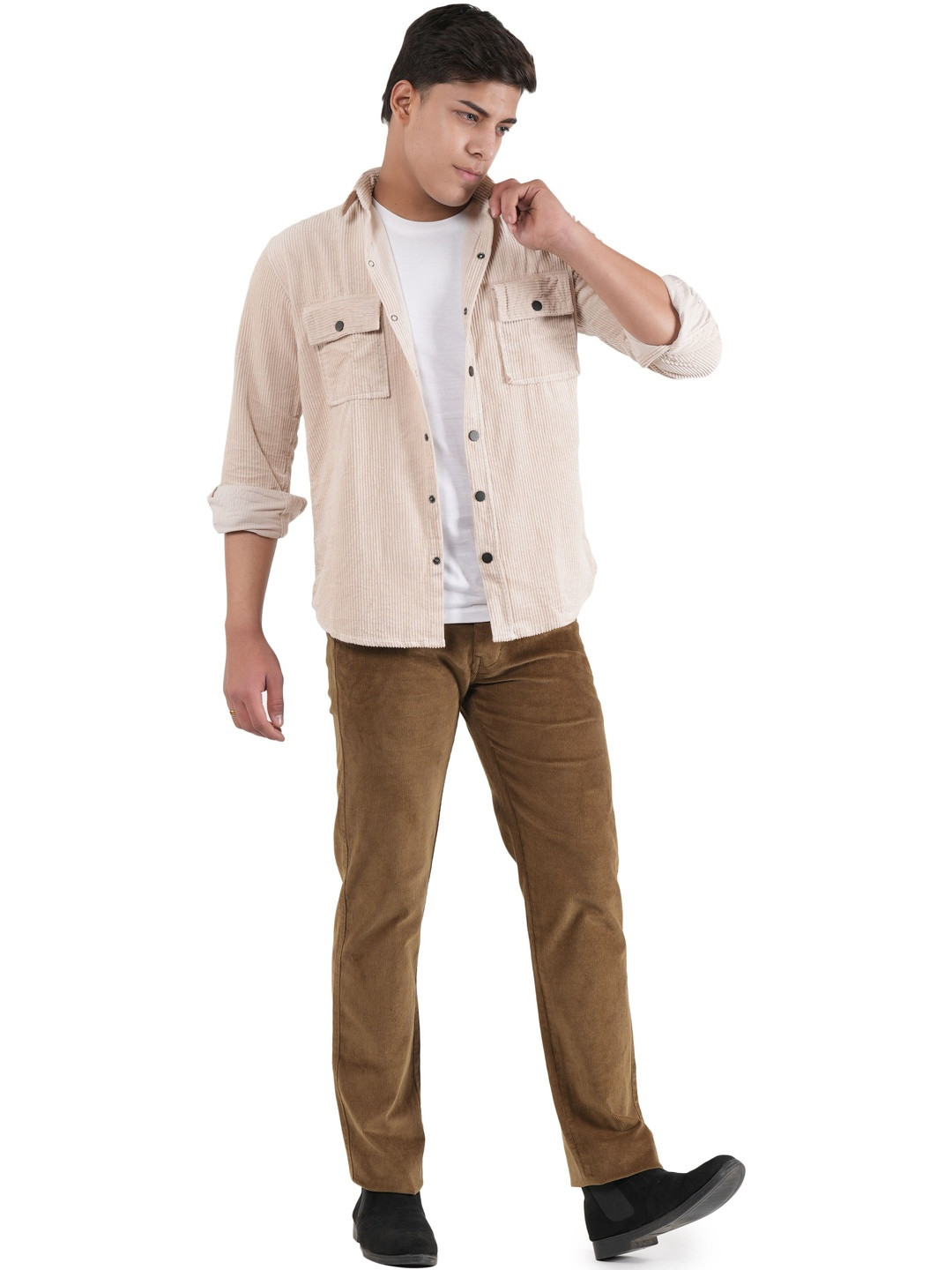 FLAKED Men Corduroy Trousers