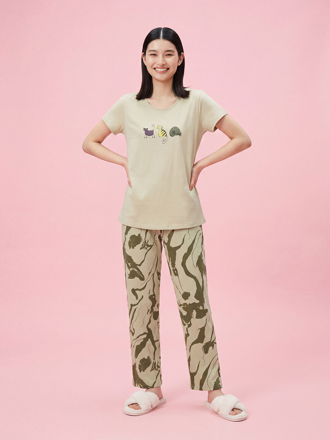 Juliana Dream Women Printed Night suit