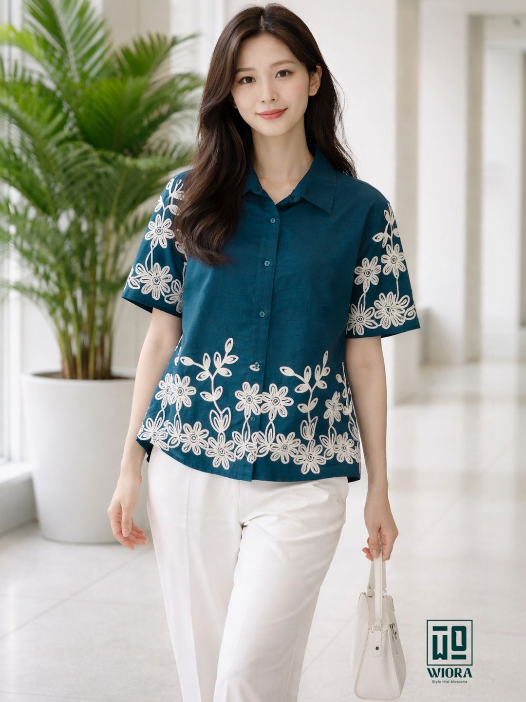 WIORA Women Floral Casual Shirt