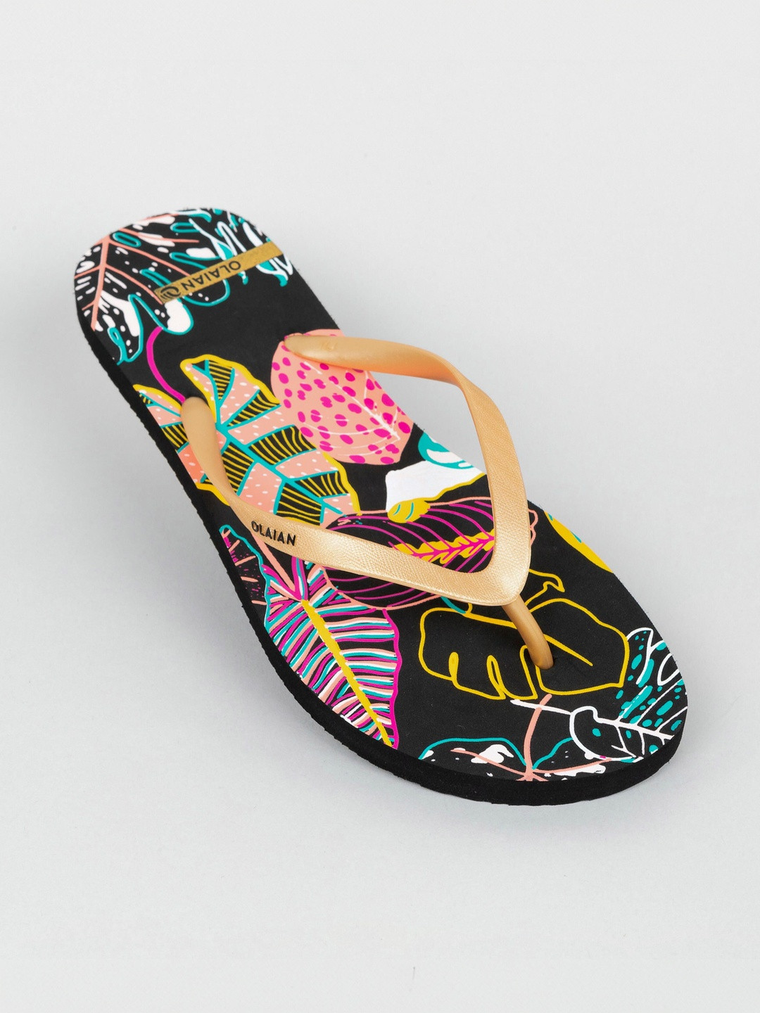 Decathlon Women Black 120 Cala Flexible Flip Flops