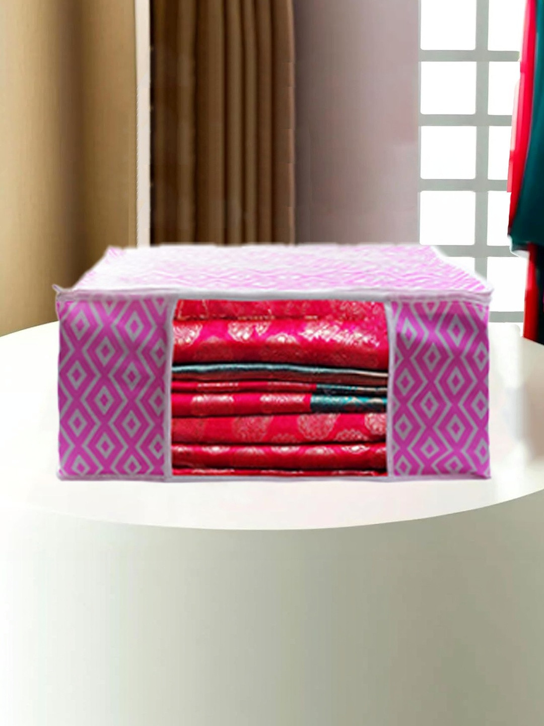AARON INC Pink Set of 1 Regular Multi-Utility Organisers