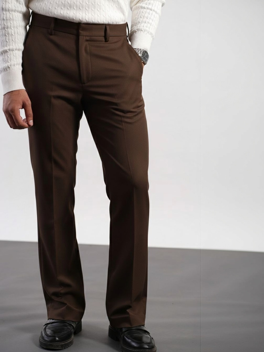 SAINT PEACH Men's Mid-Rise Bootcut Pant