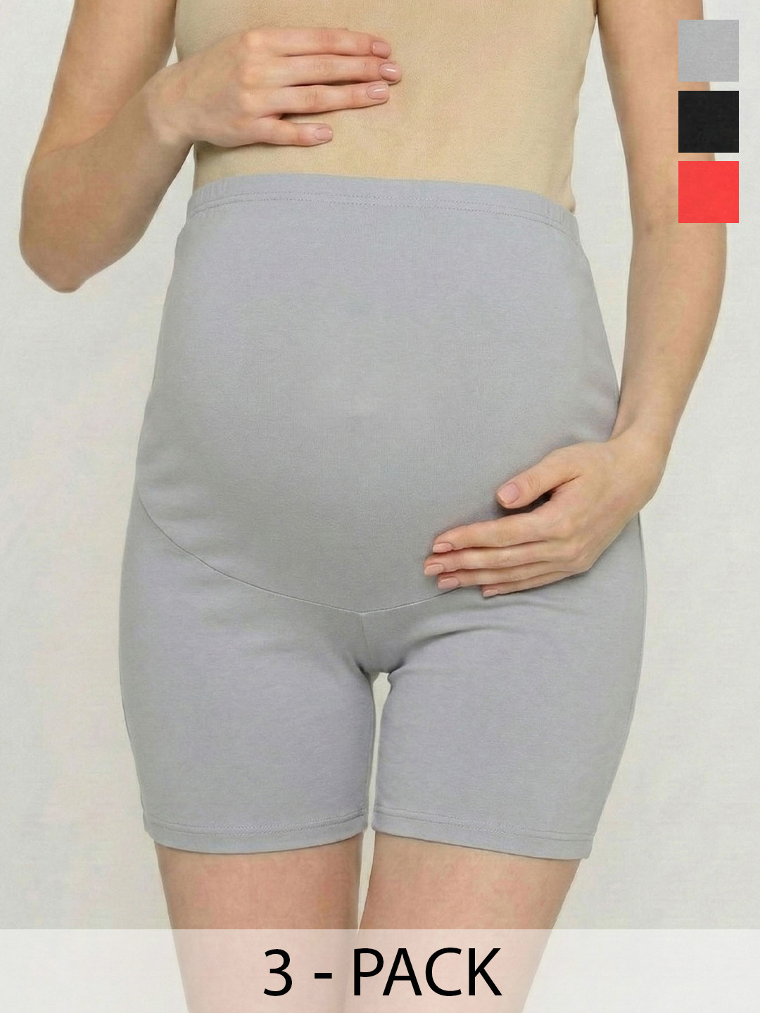 Evamomies Women Pack of 3 Seamless Cotton Maternity Briefs