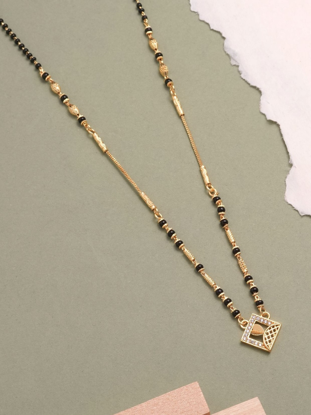 AUREVEE Gold-Plated Mangalsutra