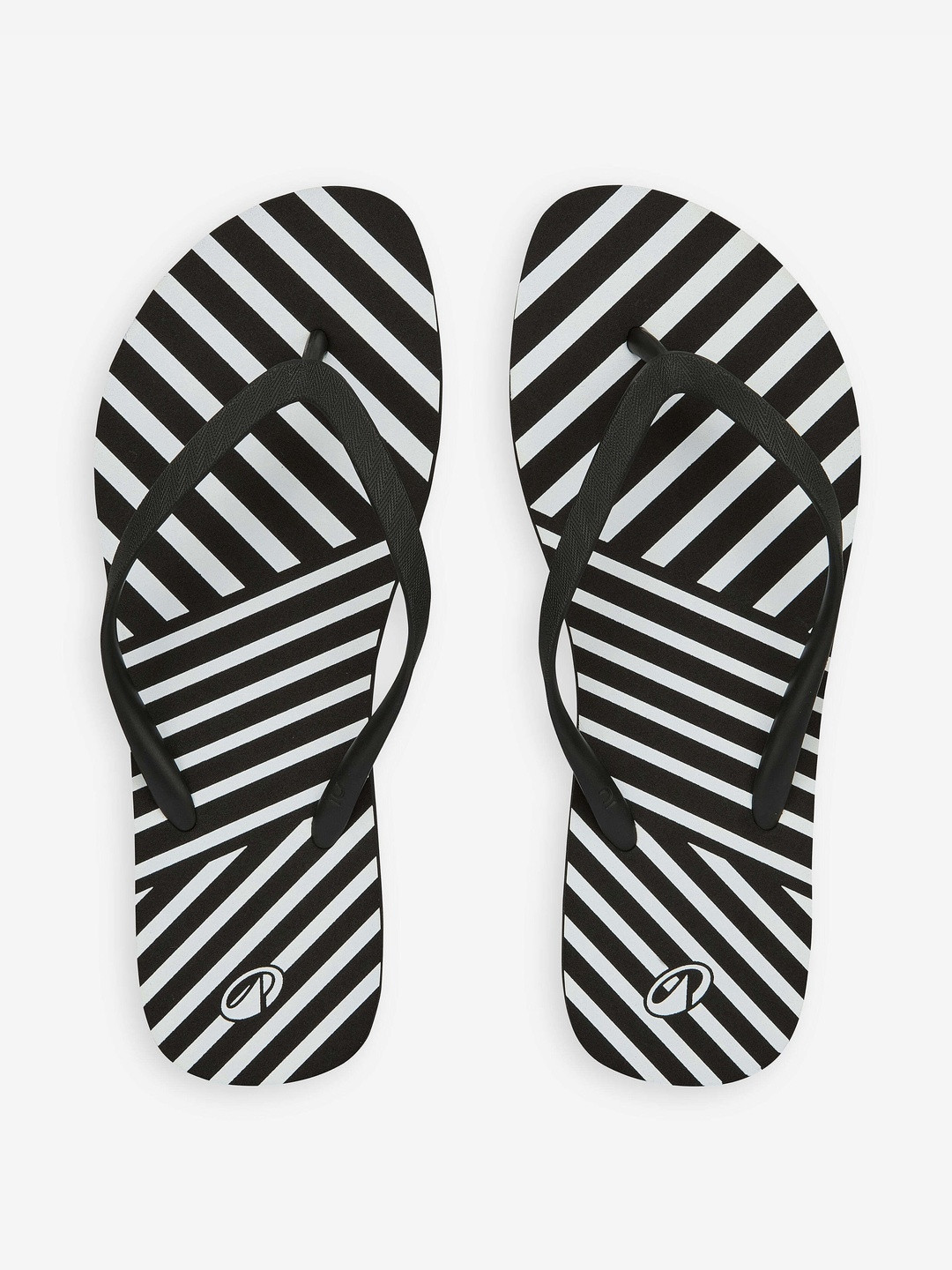Decathlon Olaian - Women Black and White 120 Transat Quick Dry Surfing Flip-Flops