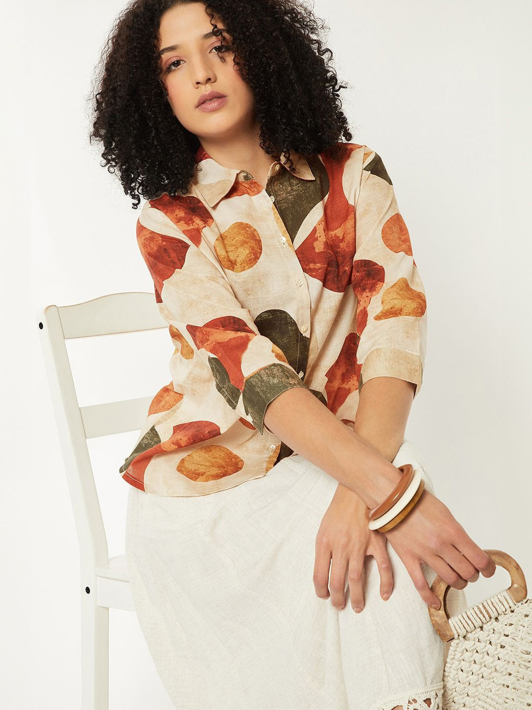 max Women Printed Casual Shirt