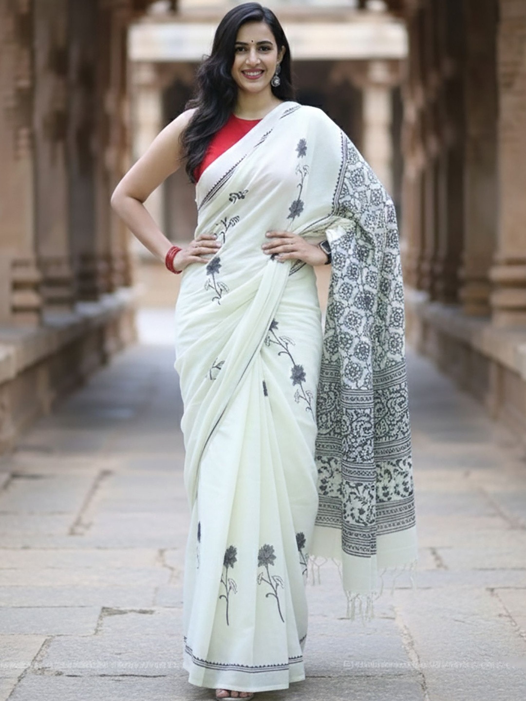 KALINI Pure Cotton Saree
