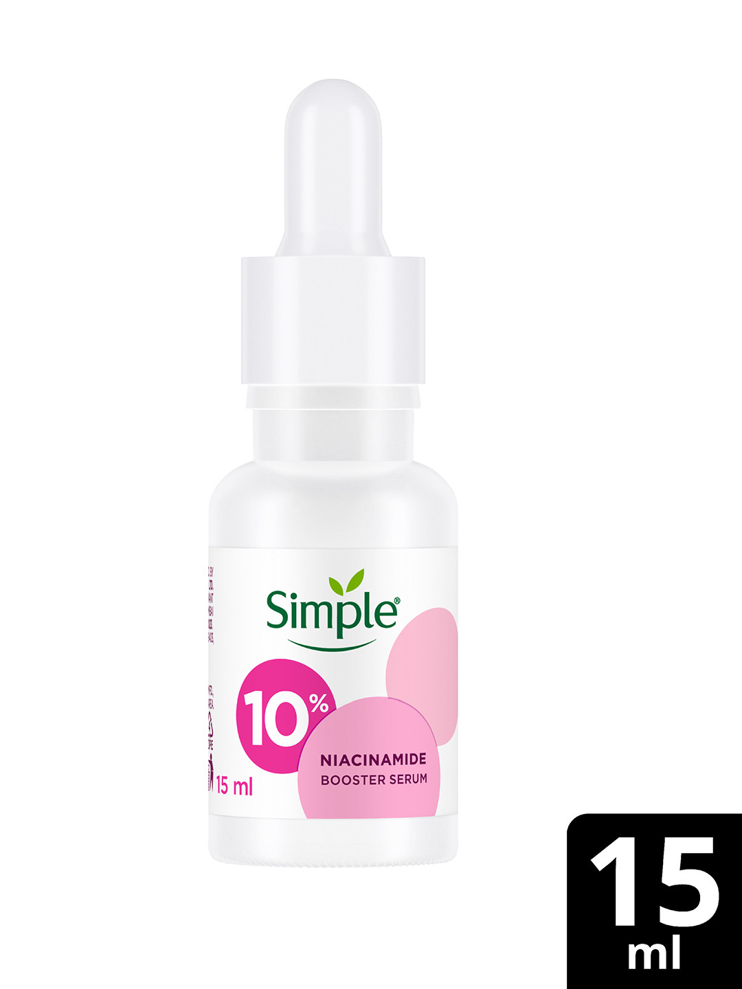 Simple 10% Niacinamide Booster Serum with Pro-Vitamin B5 for Even Skin Tone - 15 ml