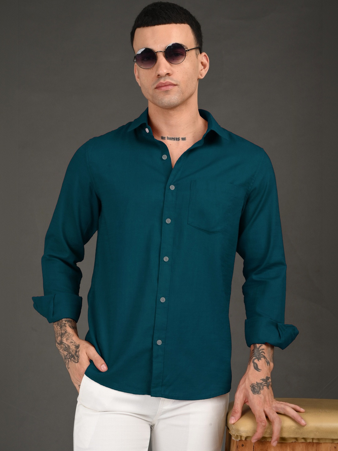 IN&AVI Men Slim Fit Casual Shirt
