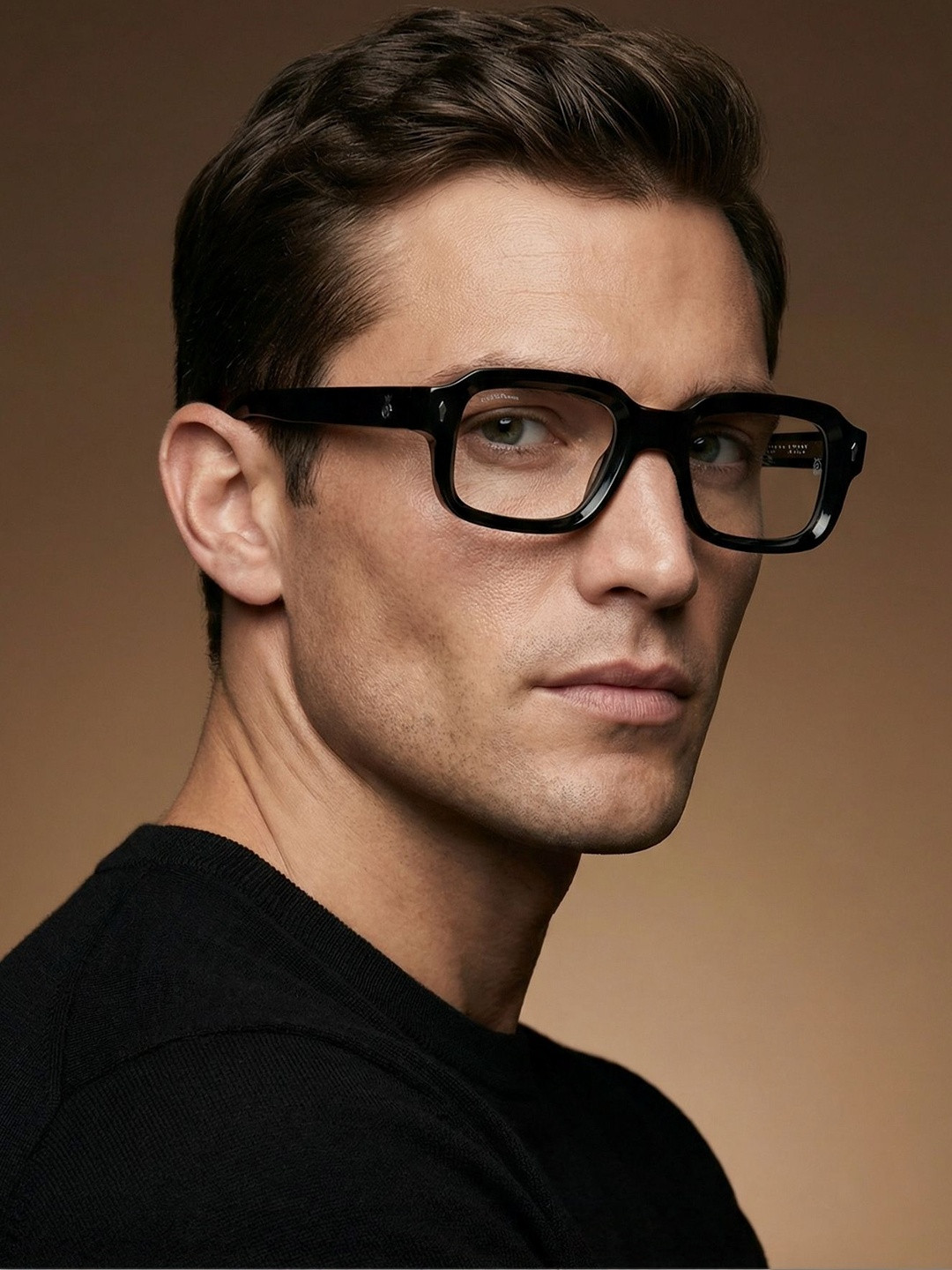CROWNCHI Marsella Unisex Clear Lens & Black Other Sunglasses with