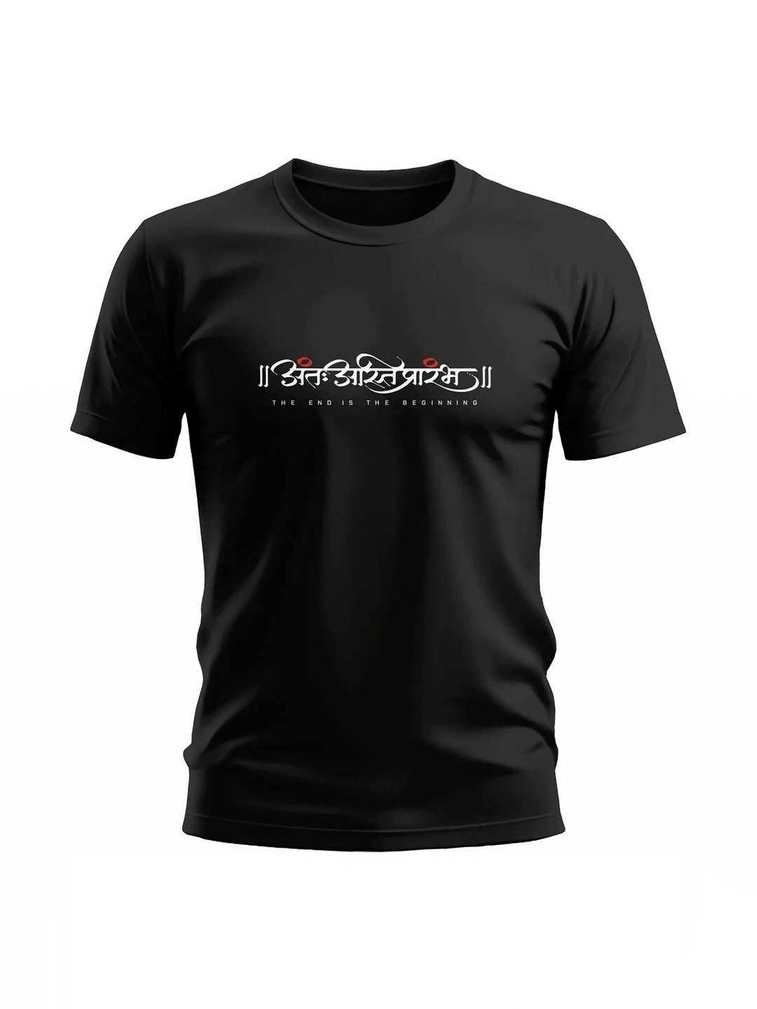Warrior World Men Black Cotton T-shirt