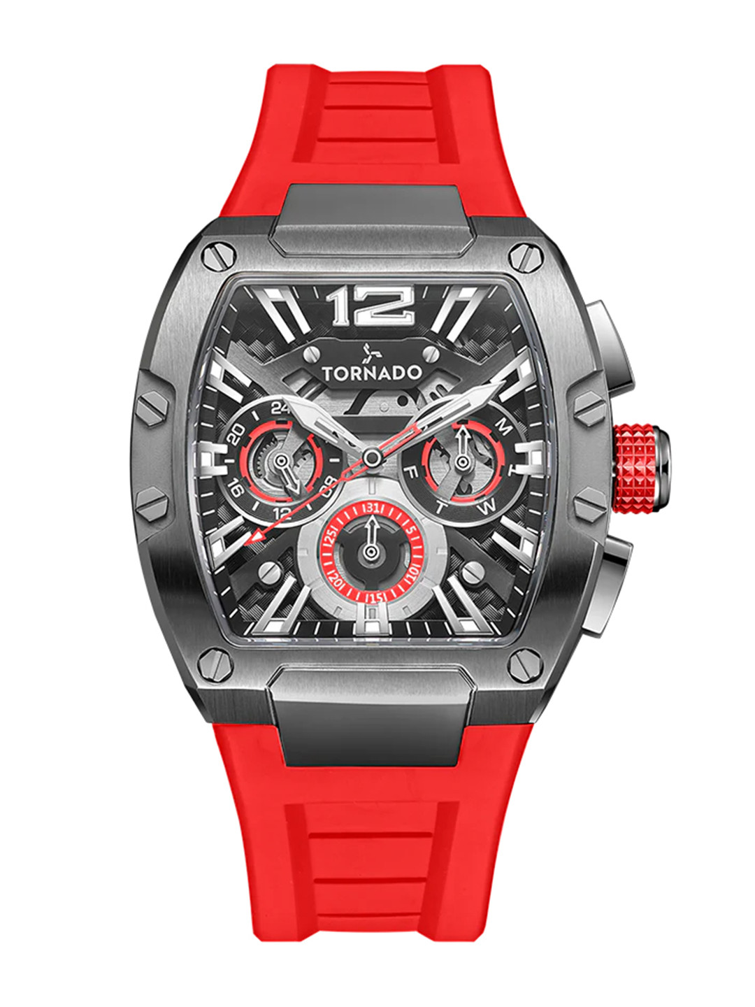 TORNADO Men Dial & Bracelet Style Straps Analogue Multi Function Watch T23105-XSRB