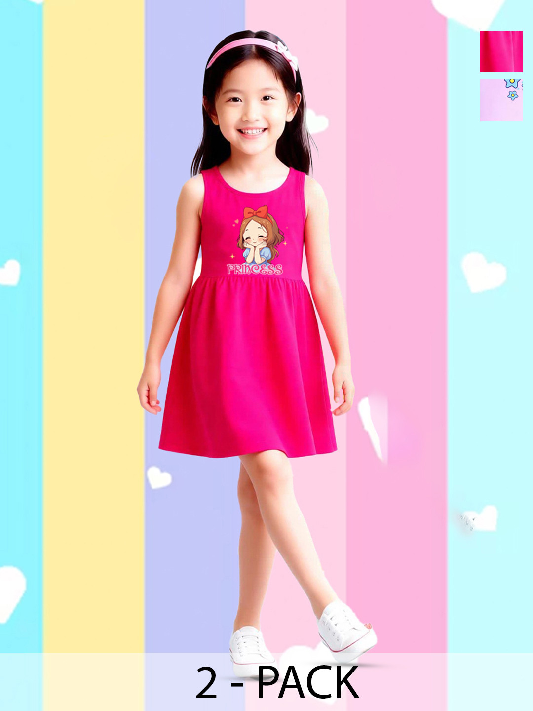 NUSYL Print Fit & Flare Dress