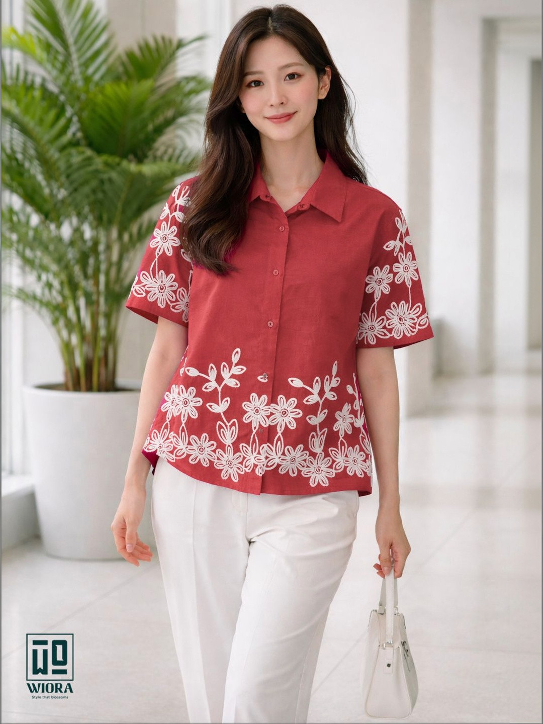 WIORA Women Floral Printed Casual Shirt