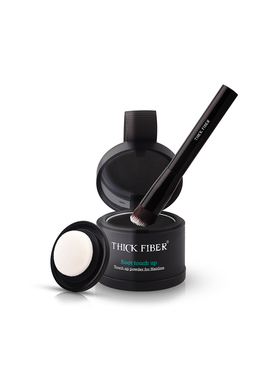 Thick Fiber Sweat Resistant Root Touch Up Powder 4g - Black