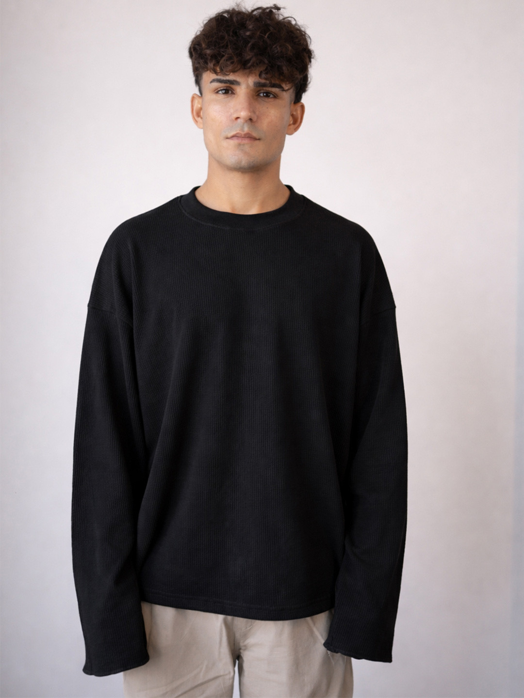 BDSQUARE Men Drop-Shoulder Sleeves T-shirt