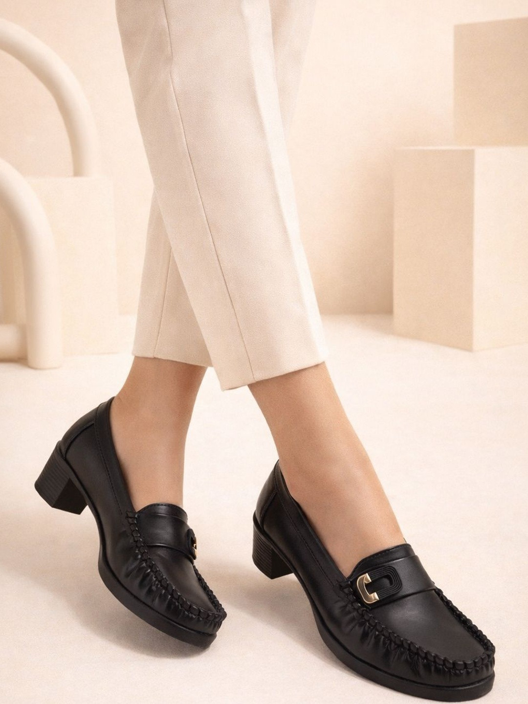 Stylestry Women PU Loafers