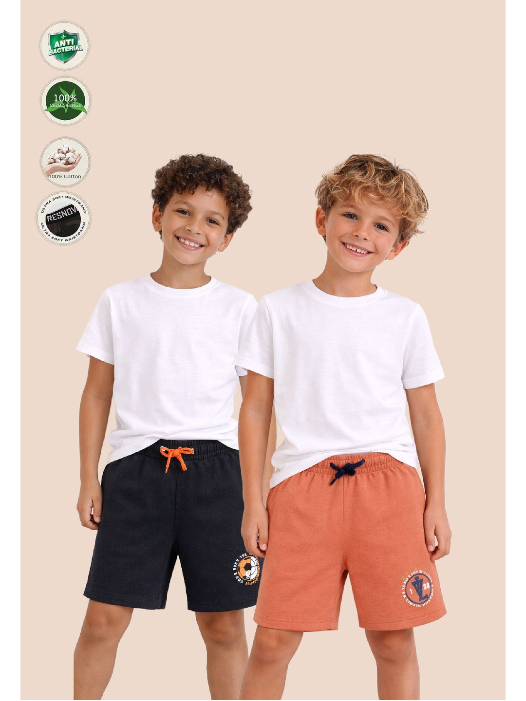 TRESNOVA Boys Training or Gym Antimicrobial Technology Shorts