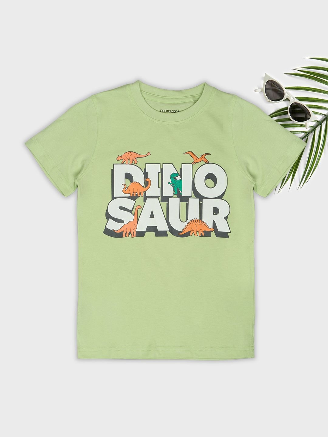 Pantaloons Junior Boy's Printed Round Neck Short Sleeve T-shirt