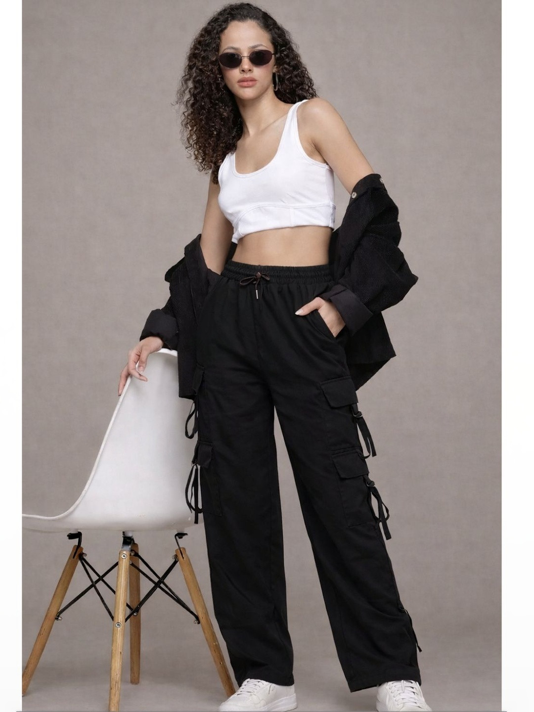R.Code by The Roadster Life Co. Women Cargos Trousers