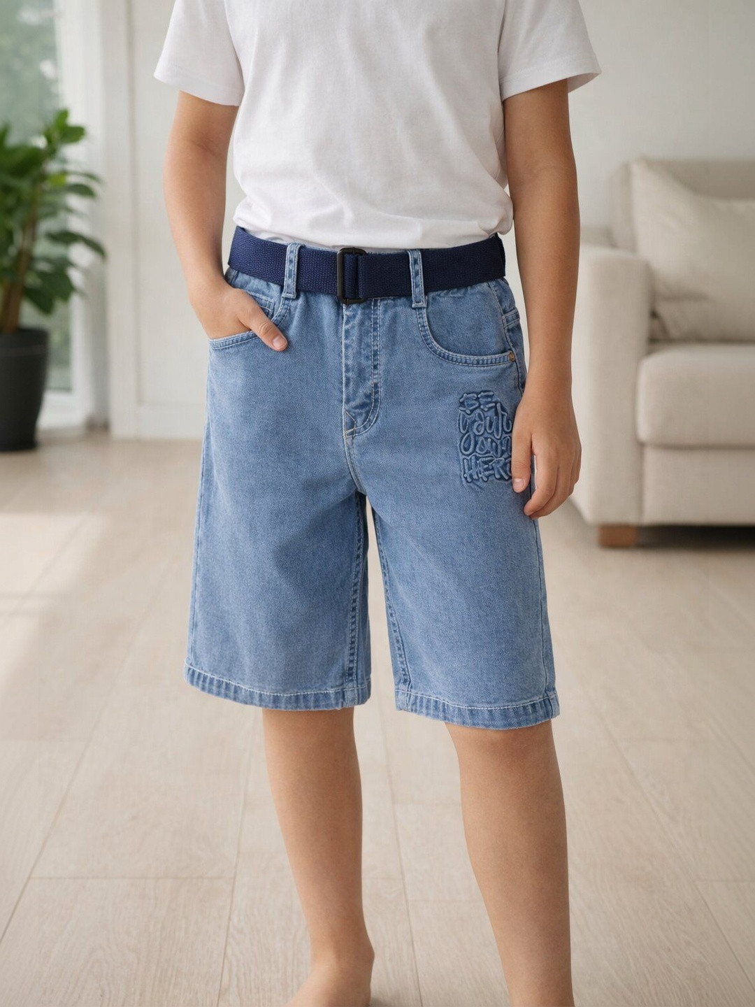PUPPET-NX Boys Denim Blend Denim Shorts