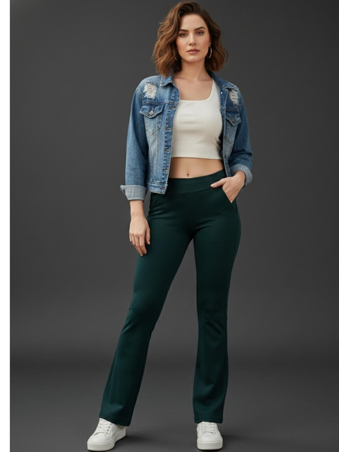 MODNY Urban Contour Bell Bottom High Waist Jegging