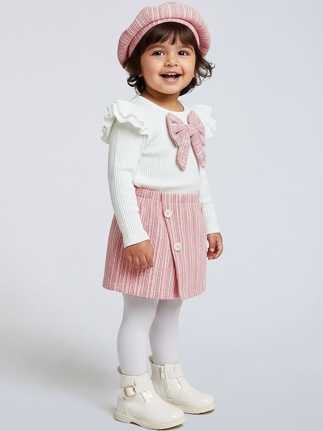 Hopscotch 2-Pc Striped Blouse & Skort Set
