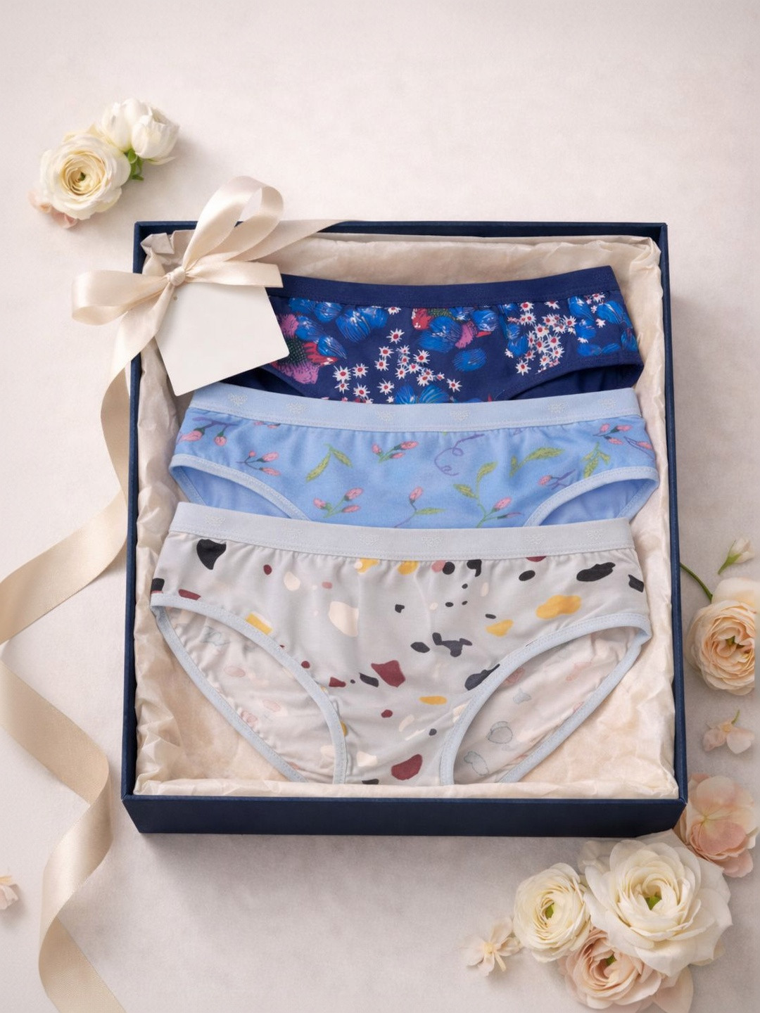 FiveFlag Women Pack of 3 Printed Assorted Cotton Blend Fashion