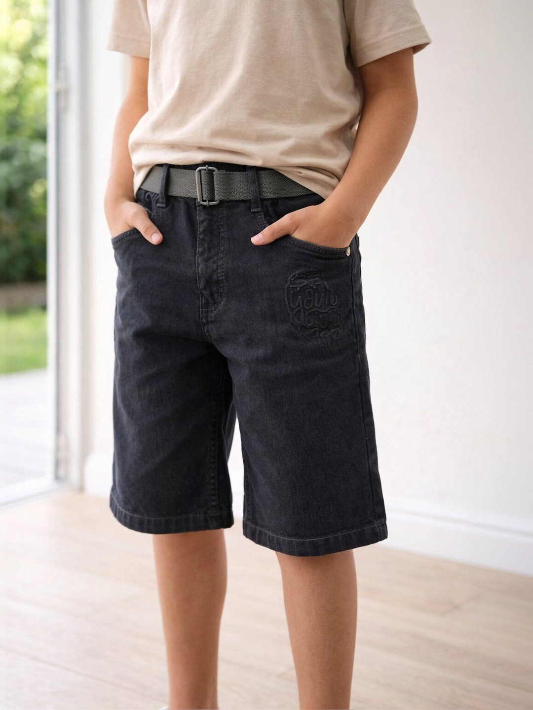 PUPPET-NX Boys Denim Blend Running Denim Shorts