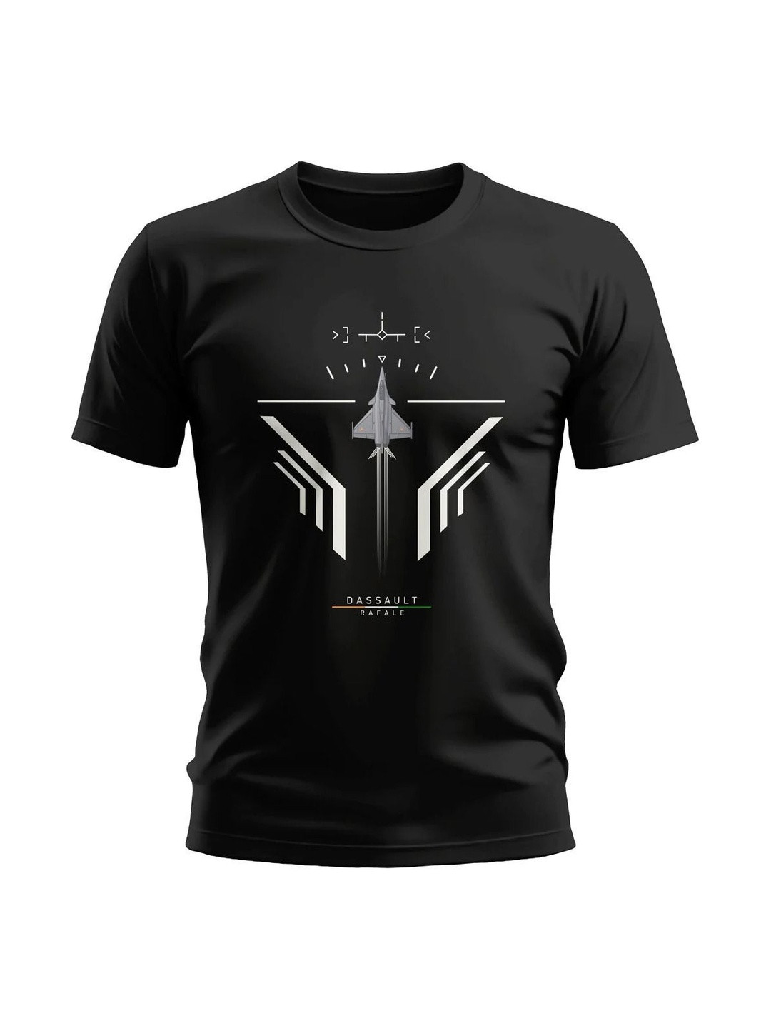 Warrior World Men Black Graphic Printed Cotton T-shirt