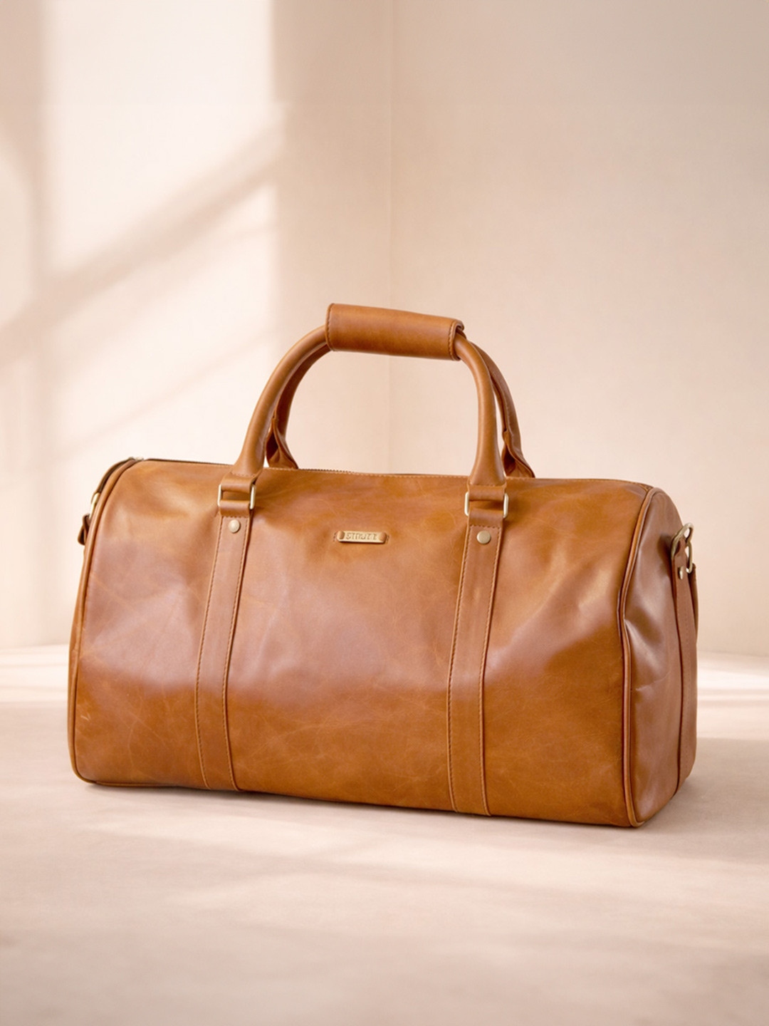 STRUTT Leather Duffle Bag