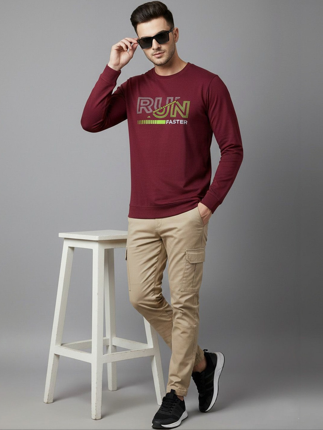 ST Trends Men Typography Printed T-shirt