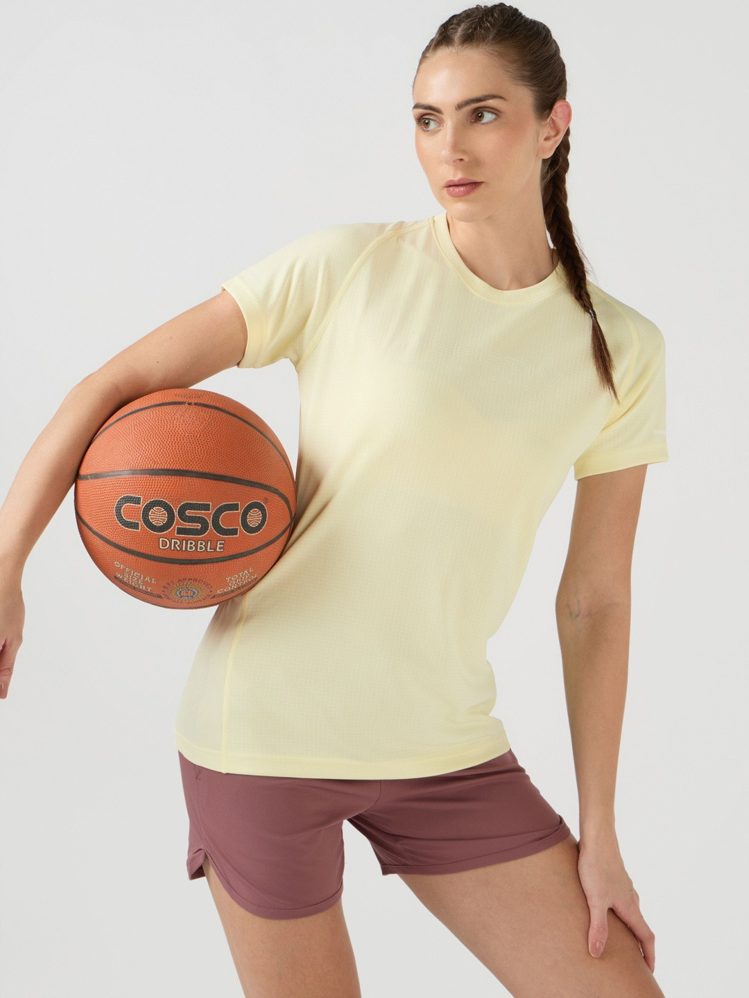 Technosport Round Neck Regular Fit Training Or Gym T-shirt