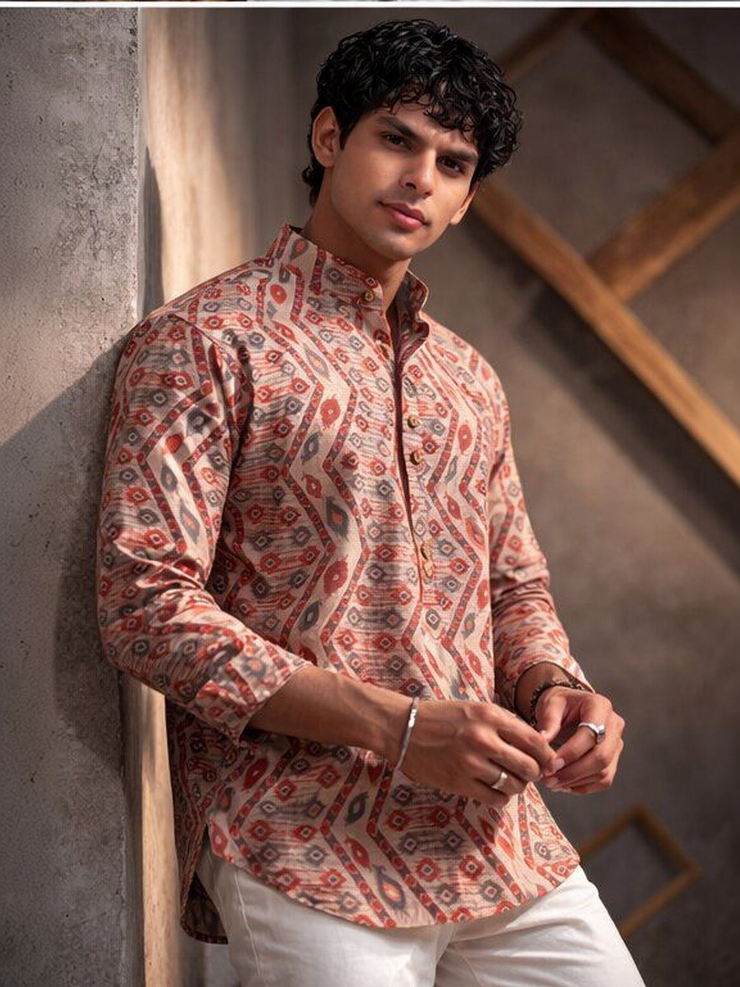 Rawayi Men Ethnic Motifs Printed Kurta