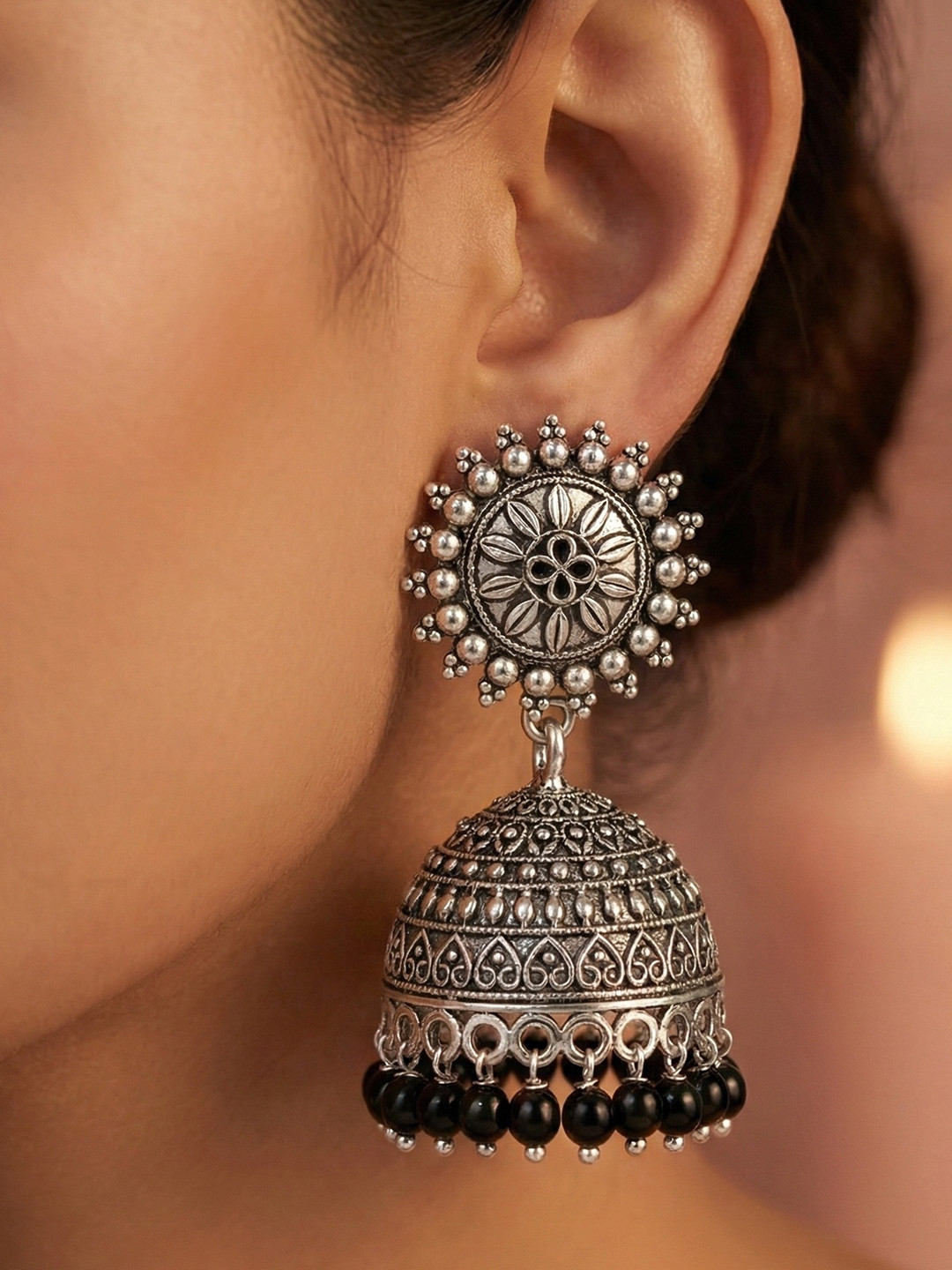 KYOOT JEWELS Contemporary Jhumkas Earrings