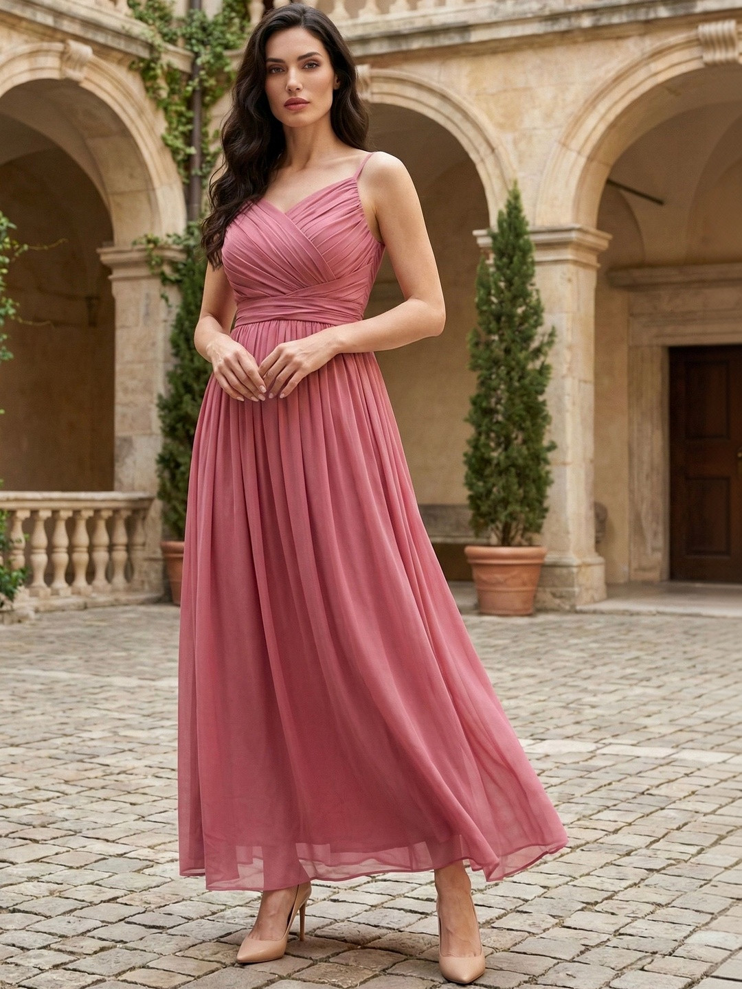 MASAKALI Georgette A-Line Maxi Dress