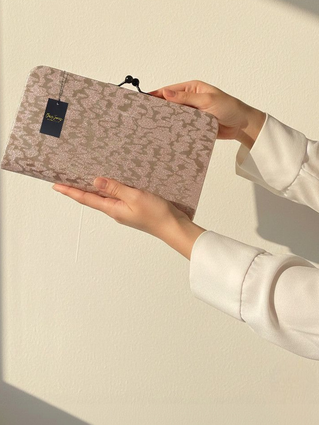 CLARIS JAMES Embellished Purse Clutch