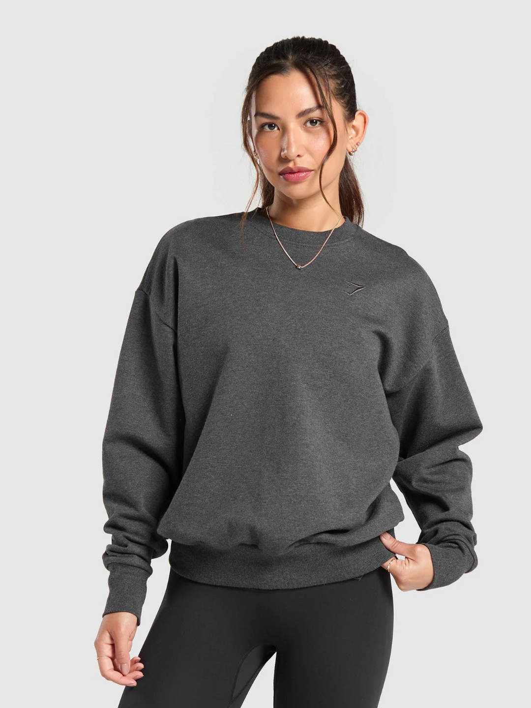 Gymshark Women Rest Day Sweats Oversized Crew Sweatshirt