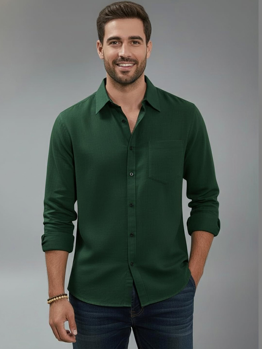 Terra Desi Men Smart Slim Fit Casual Shirt