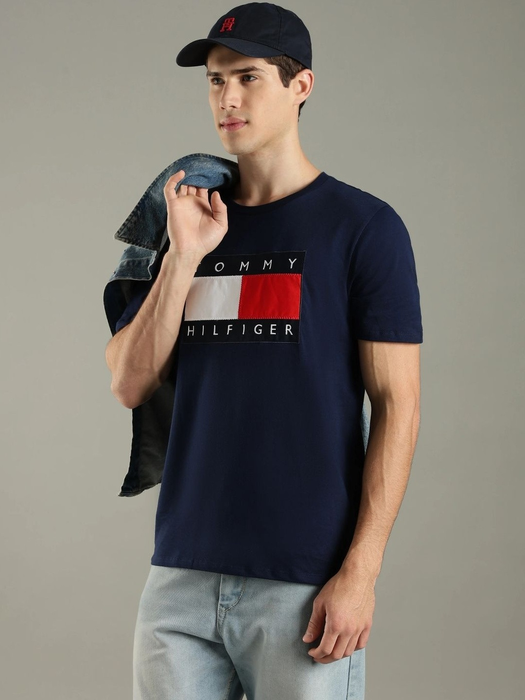 Tommy Hilfiger Men Brand Logo Printed T-shirt