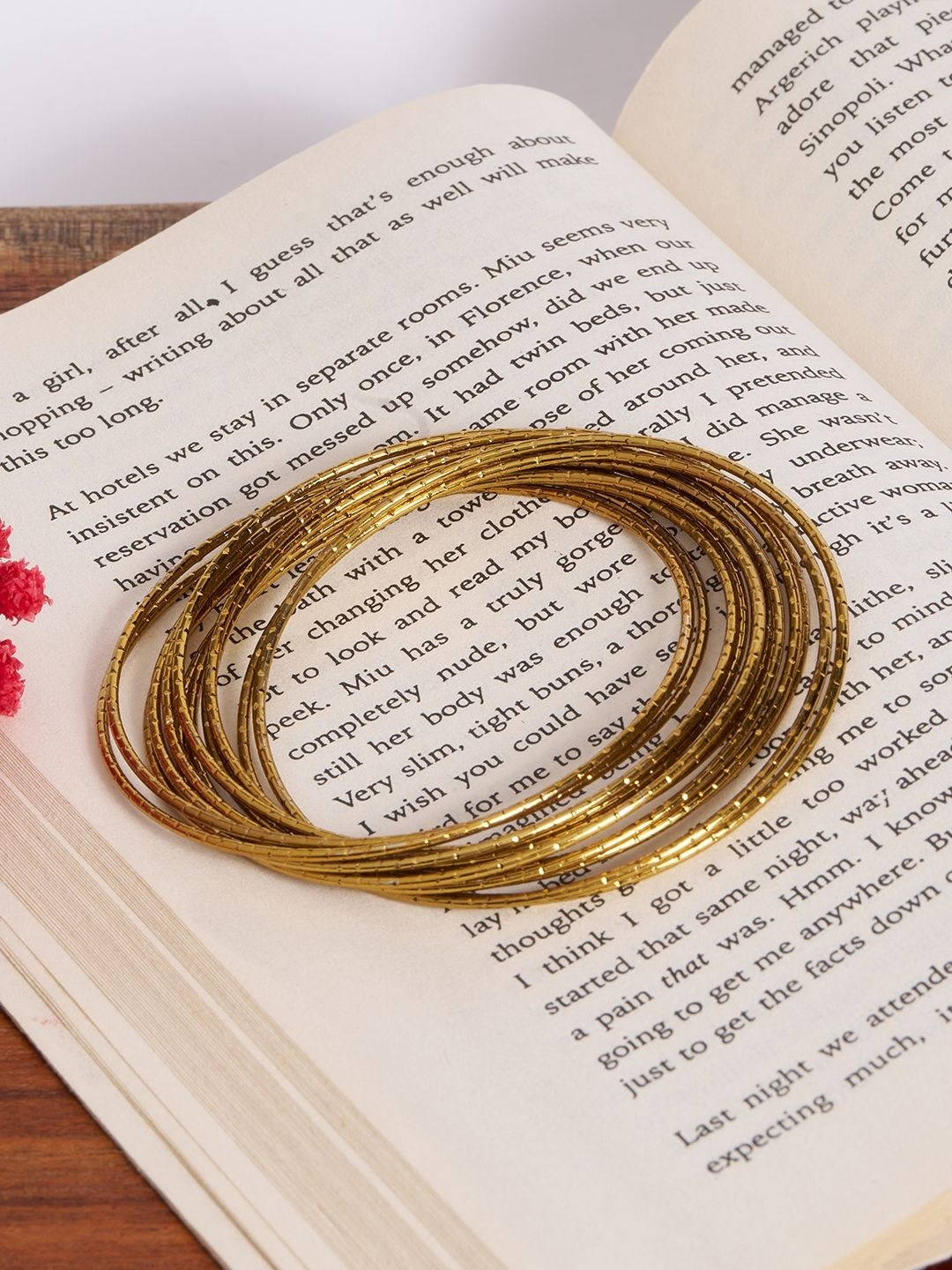 Forever Glam by Pantaloons Set of 12 Fine Wire Bangle