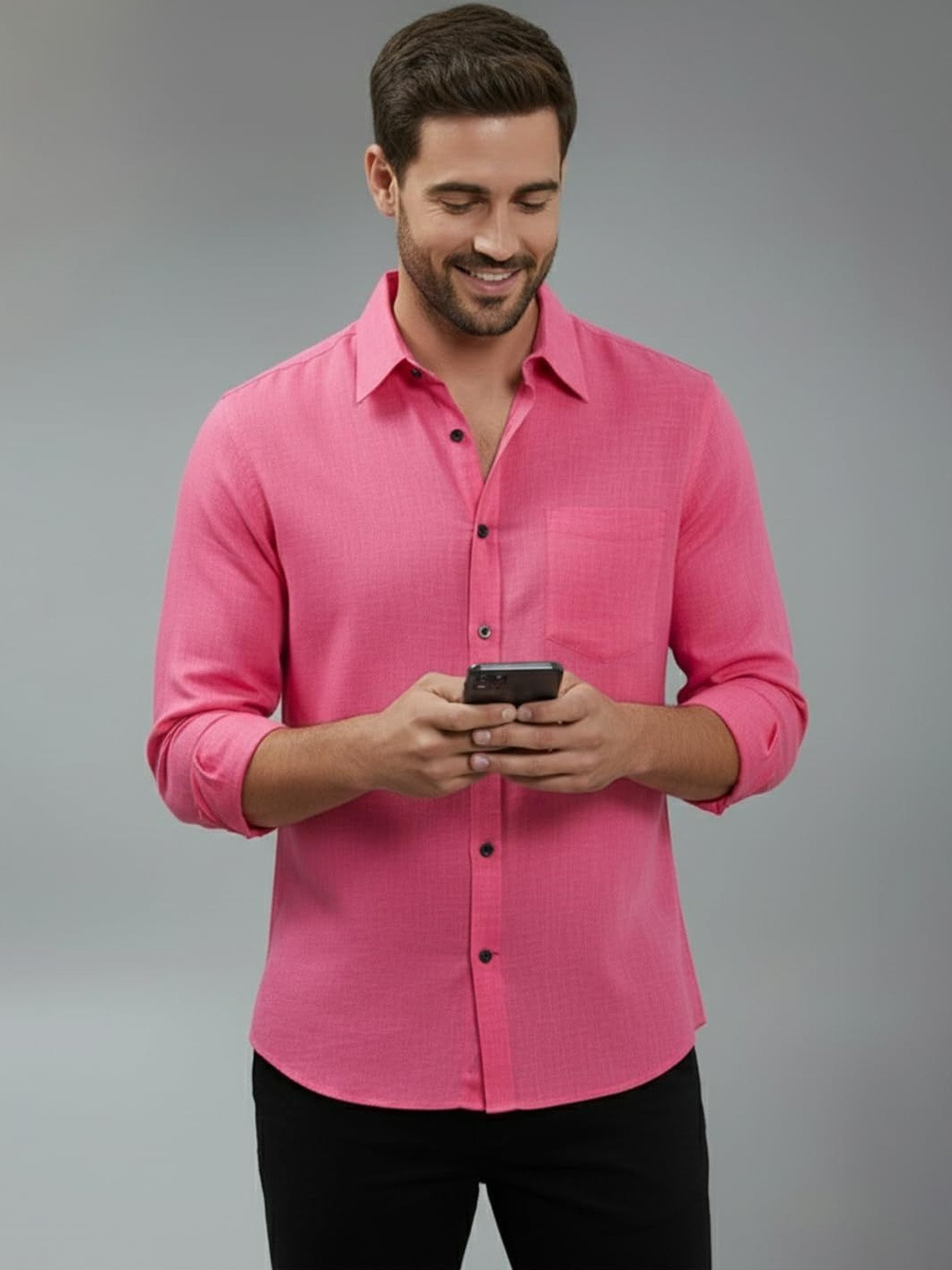 Terra Desi Men Smart Slim Fit Casual Shirt
