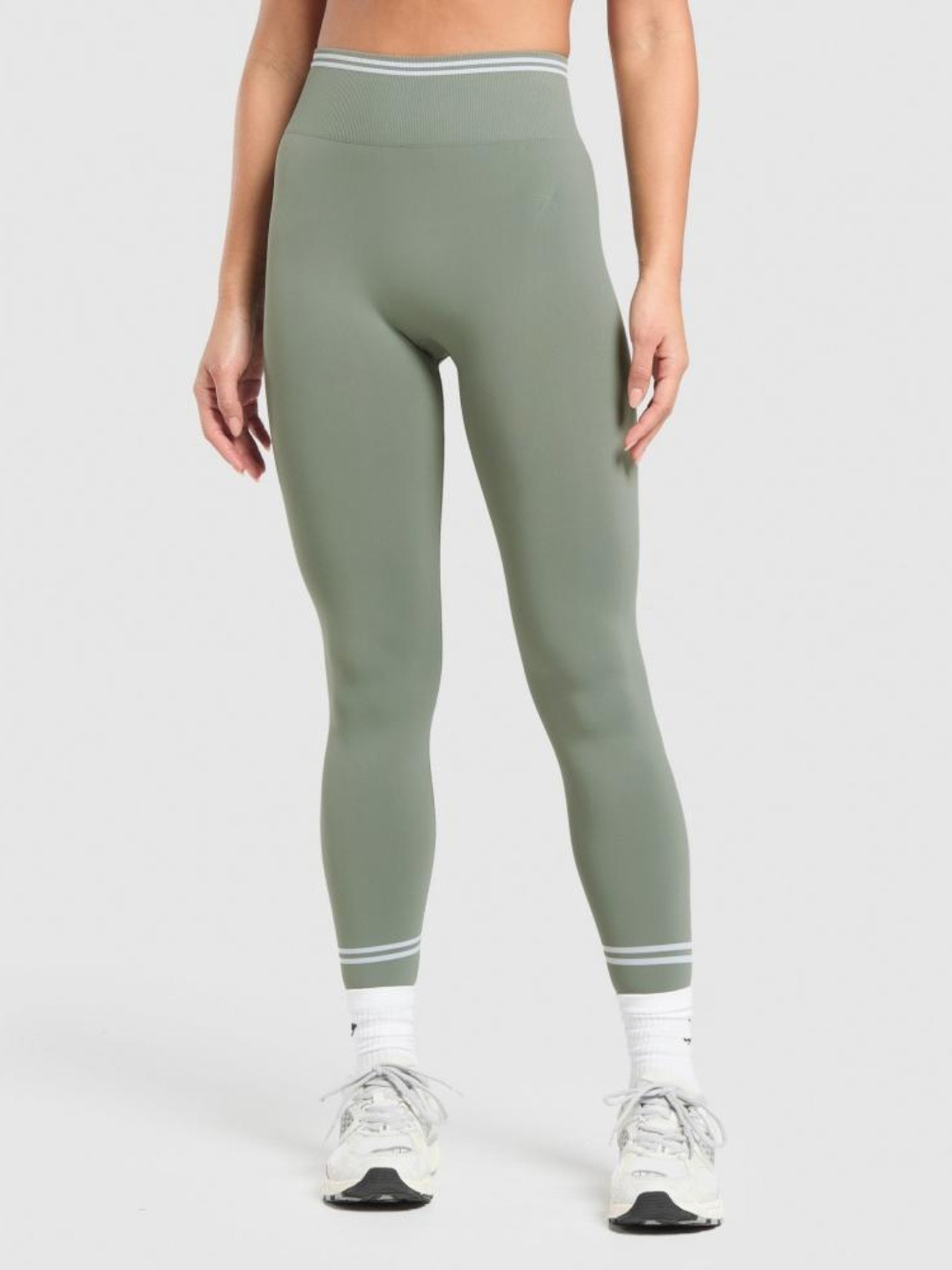 Gymshark Women Contrast Seamless Ankle Length Tights