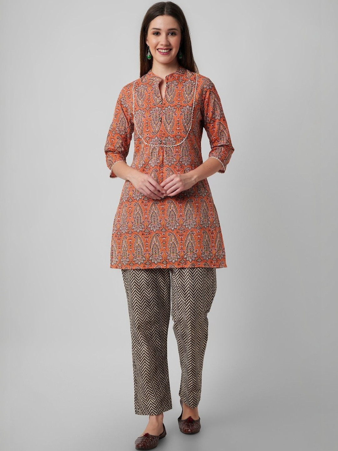 Aradhika Cotton Printed Tunic with Trousers