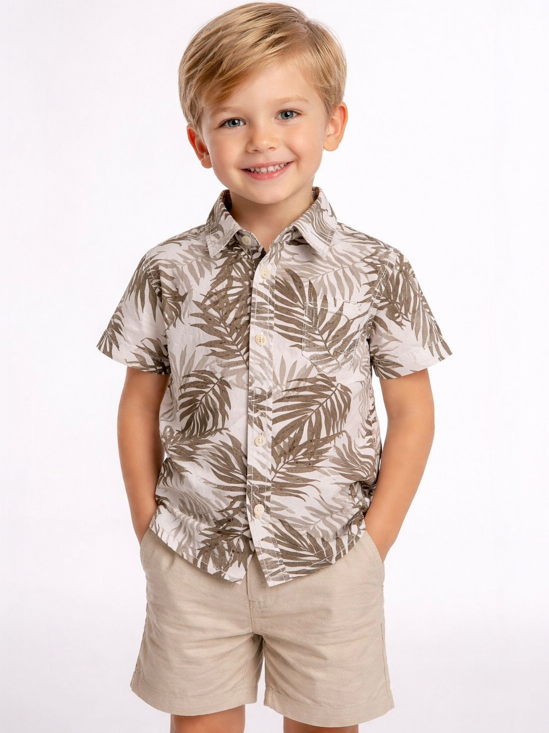 RAVYA TRENDZ Boys Classic Floral Printed Casual Shirt