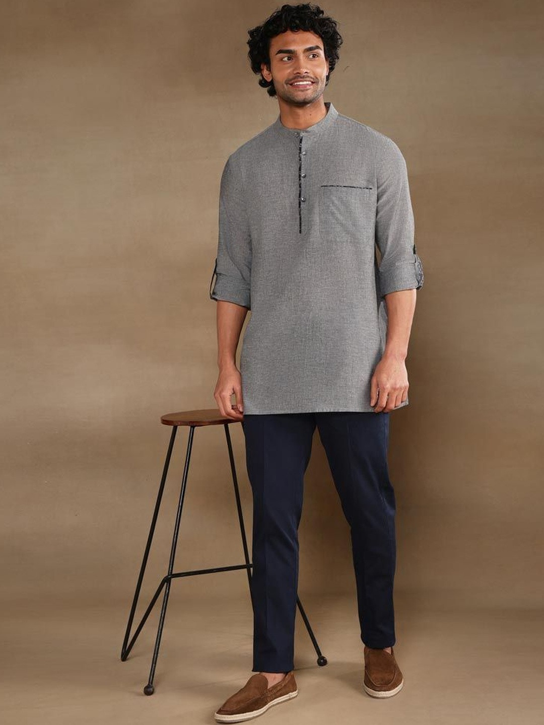 Fabindia Men Thread Work Kurta