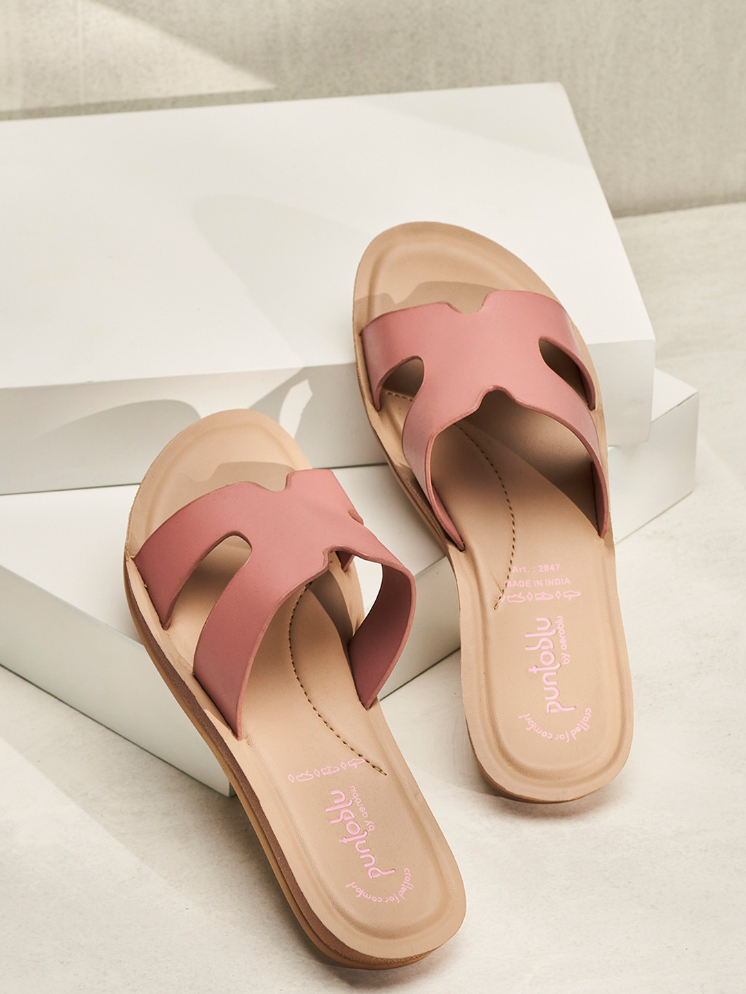 Puntoblu Women Open Toe Flats
