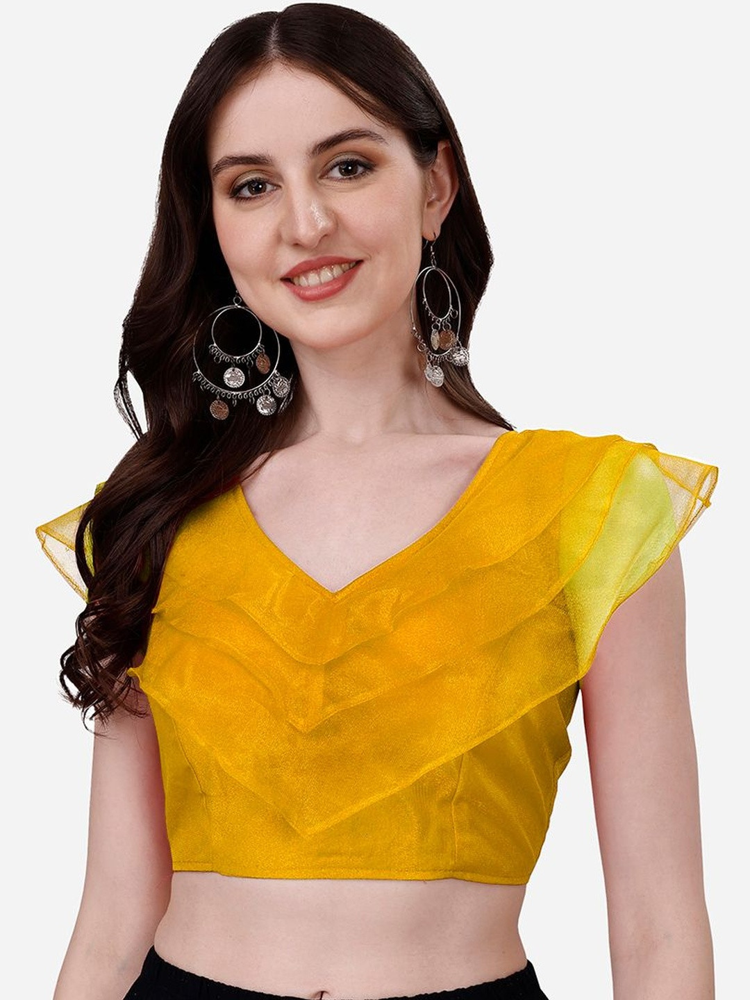 HERE&NOW Woven Design Saree Blouse